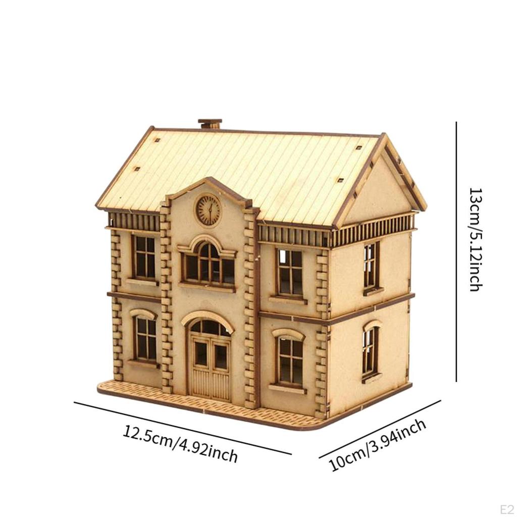 1/72 European Building Model Kit Accessory Decor Easy Assembly Collection Versatile Architecture