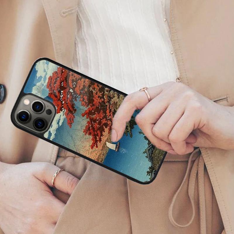 

Japanese Ukiyo-e Art Magnetic Phone Case For APPLE iPhone 17 Air 16 14 13 12 Pro Max 15 Plus Wireless Charge With MagSafe Cover iPhone 14