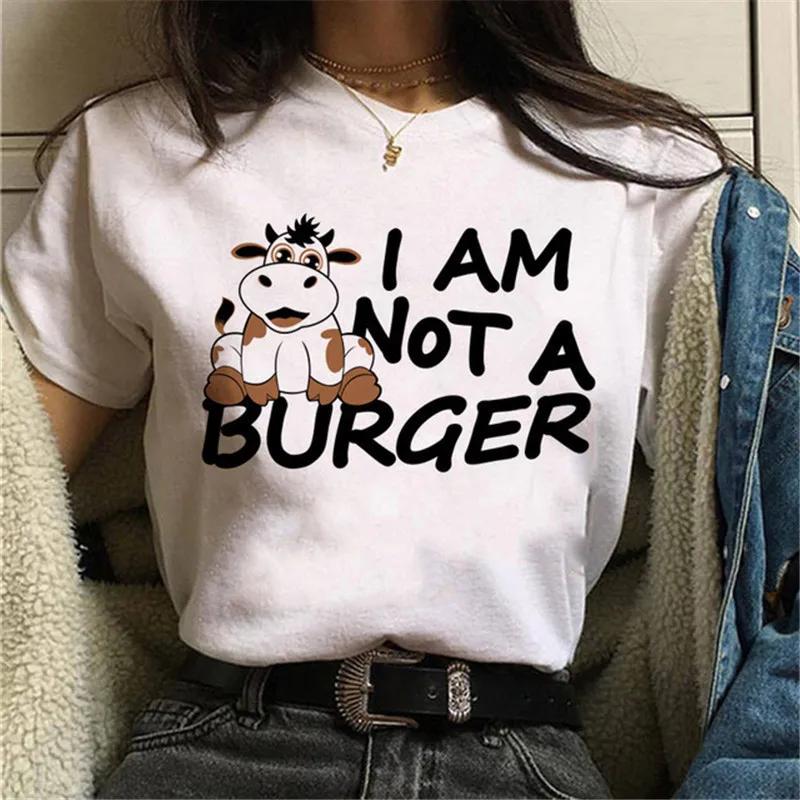 Maycaur Avocado Vegan Women T Shirt Harajuku Ulzzang Kawaii Cartoon Tshirt 90s Graphic Female Short Sleeve Tshirt Summer Clothe