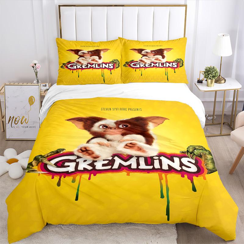 Gremlins Movie Poster Print 3Pcs Bedding Setduvet Cover With 2 Bedropillowcase Home Birthday Gift