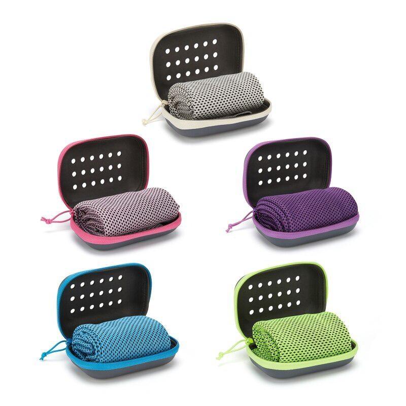 30*90 Quick Drying Cooling Towel Soft Breathable Chilly Sweat Absorption Cold Towel with Storage Box Sports Running Yoga Gym Club