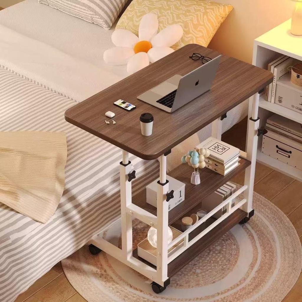 Adjustable Mobile Bedside Table - Compact Sofa Desk for Home and Office