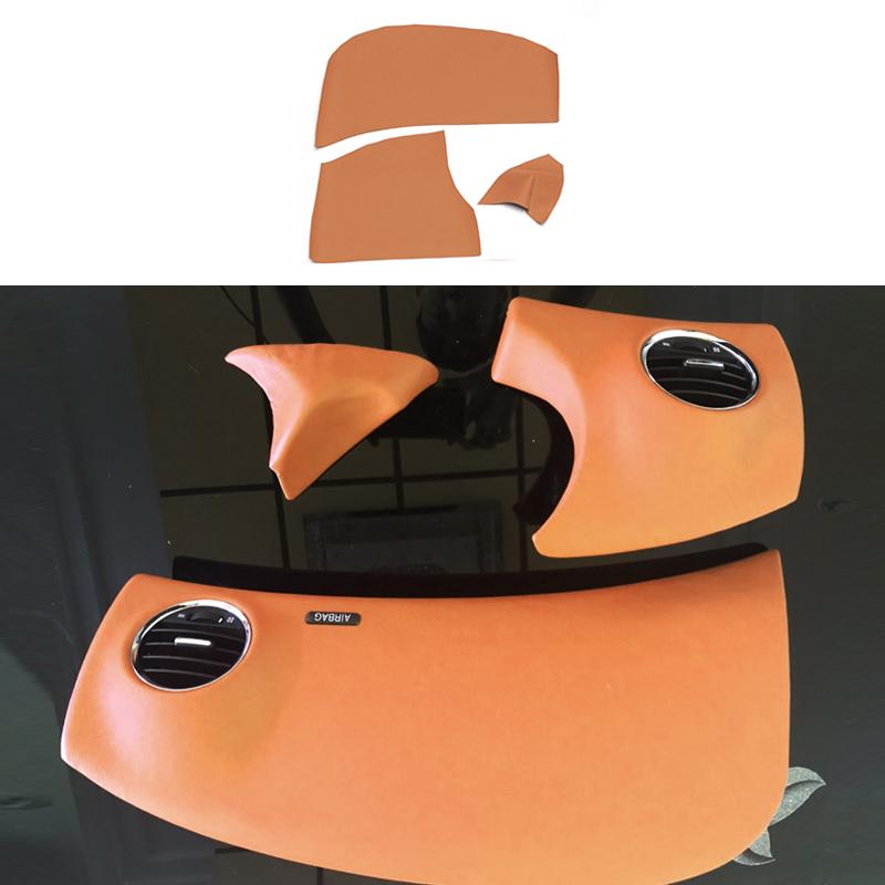 Mikrofiberläder Interiör Bilstyling Dörrarmstöd / Mittkonsol Panelöverdrag Trim För Chevrolet Classic Cruze