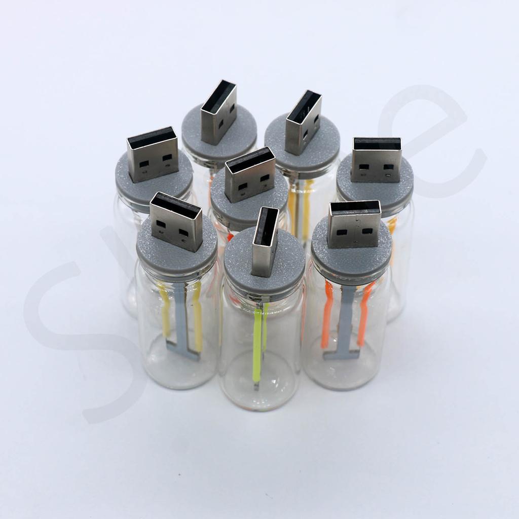 New USB Dimming Light Bulb DC5V LED Retro Edison Light Bulb 0.3W Light Source Mobile Power Interface Light Portable Night Light