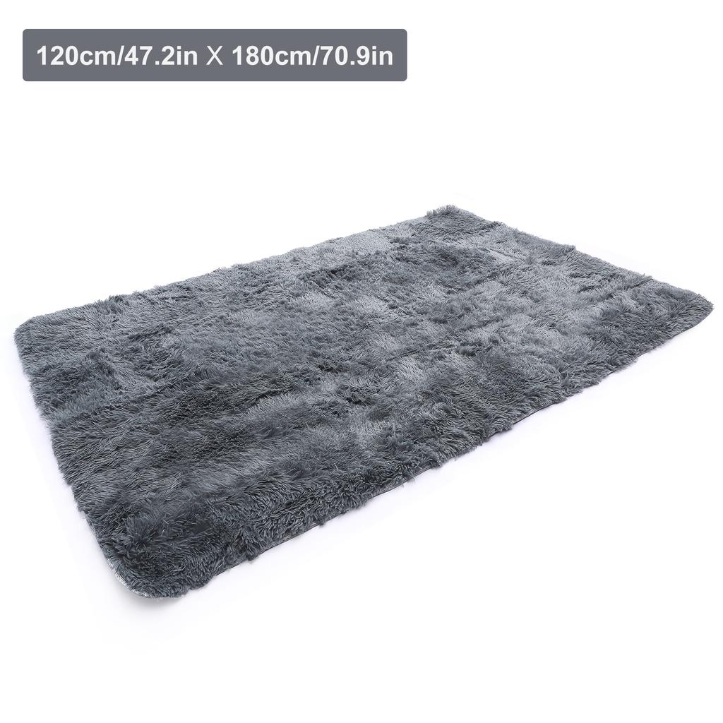 Gray Area Rug 120x180cm Soft Floor Carpet