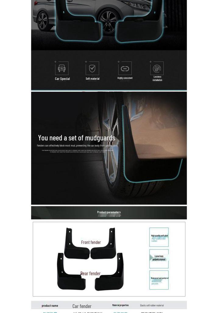 Mudguards for 2010-2013 Mazda 5 Sport - Car Mud Flaps Modified Accessories