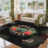 Guns N’ Roses Design Crystal Velvet Rug Soft Decorative Mat for Bedroom Entrance