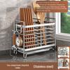 Stainless Steel Wall-Mounted Chopstick Holder