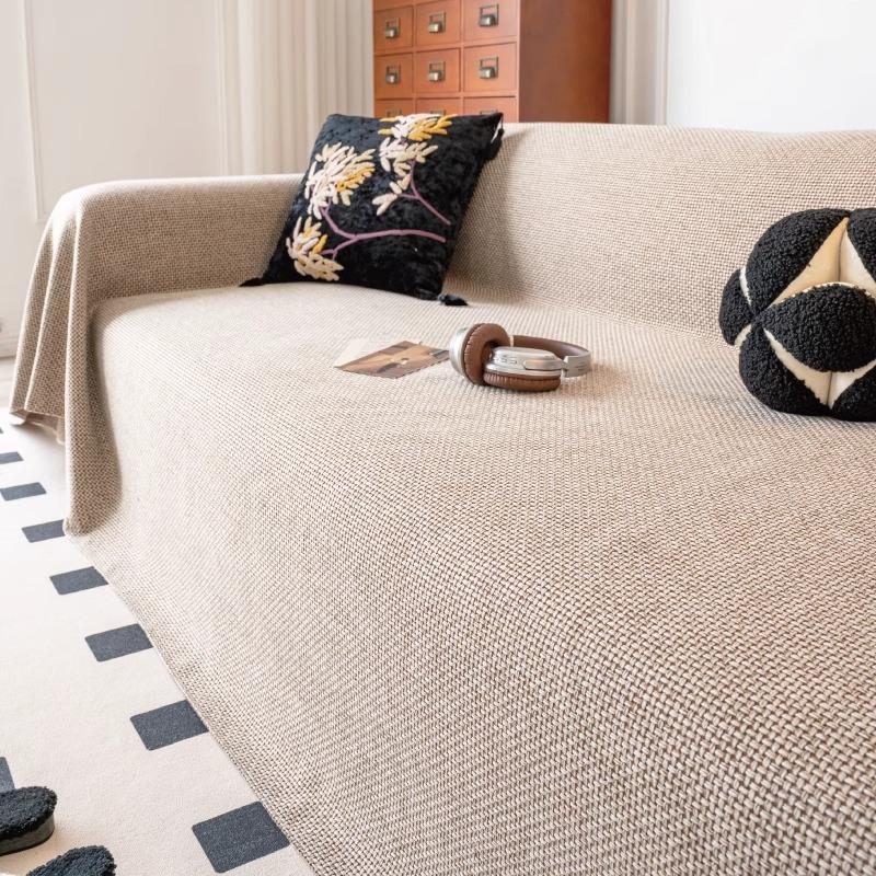Japanese-style Imitation Hemp Sofa Towel Cover 2025 New Four-season Universal Sofa Seat Cushion All-inclusive Anti-cat Scratch Sofa Cover