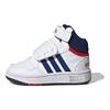 adidas Hoops Mid I Bílé Vítězná Modrá Dětské Tenisky Cloud-White Better-Scarlet GZ9650