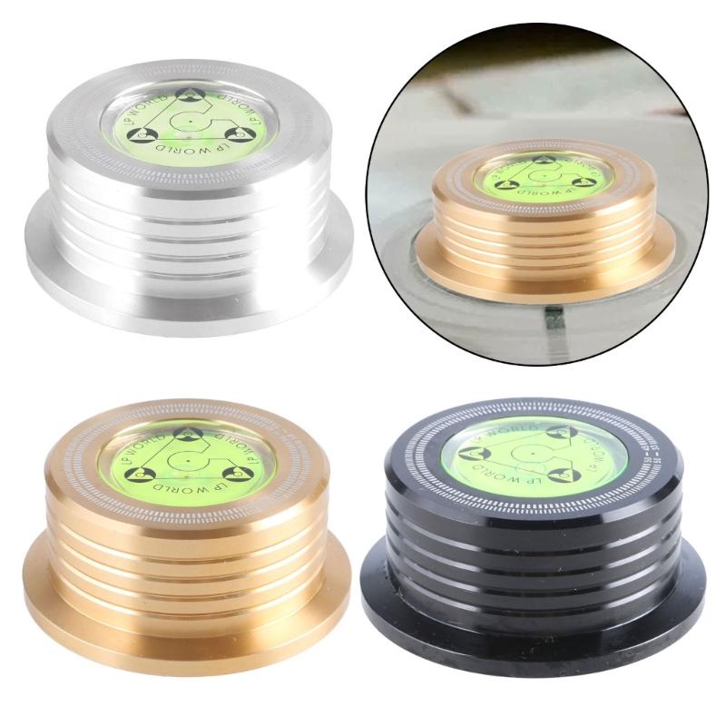 Audiophiles Grade Turntables Disc Stabilizers With Leveling Bubble, 60Hz Vibration Reduction For Vinyls Records