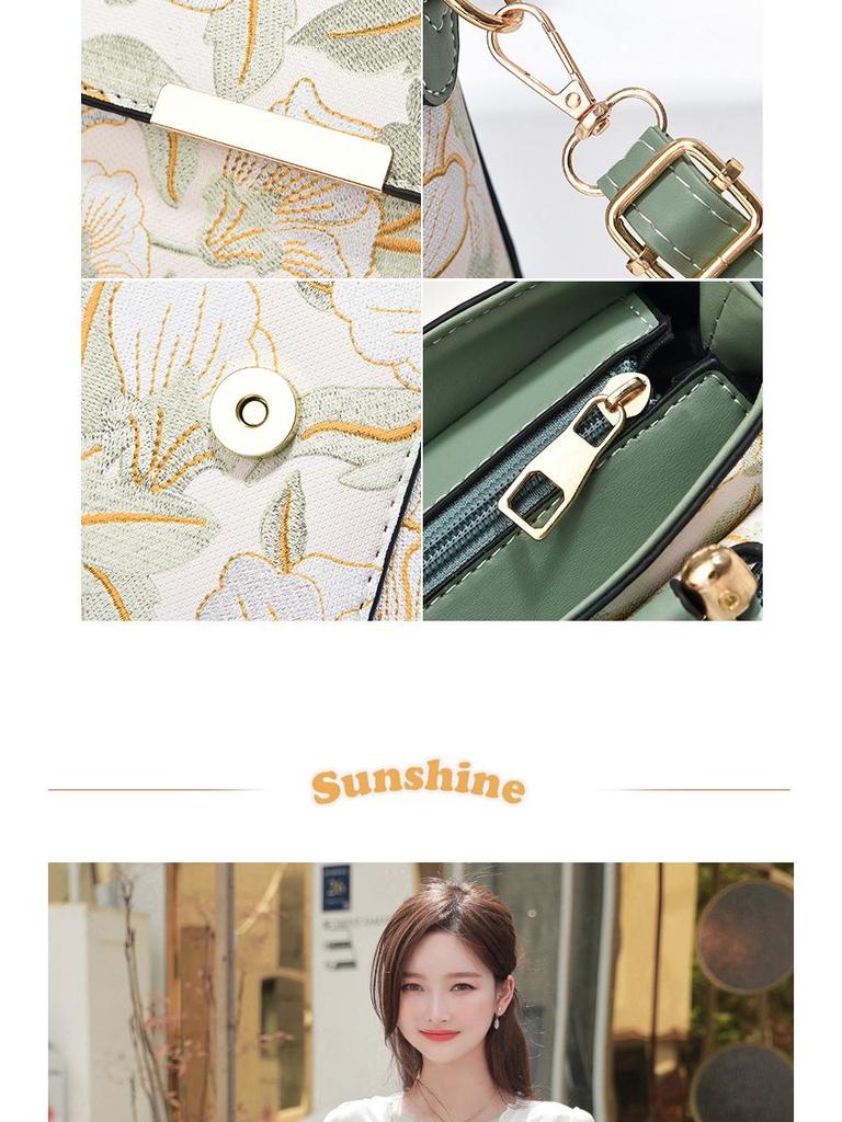 Geantă de umăr pentru femei la modă, în stil național, cu imprimeu transfrontalier – Geantă de mână nouă la modă