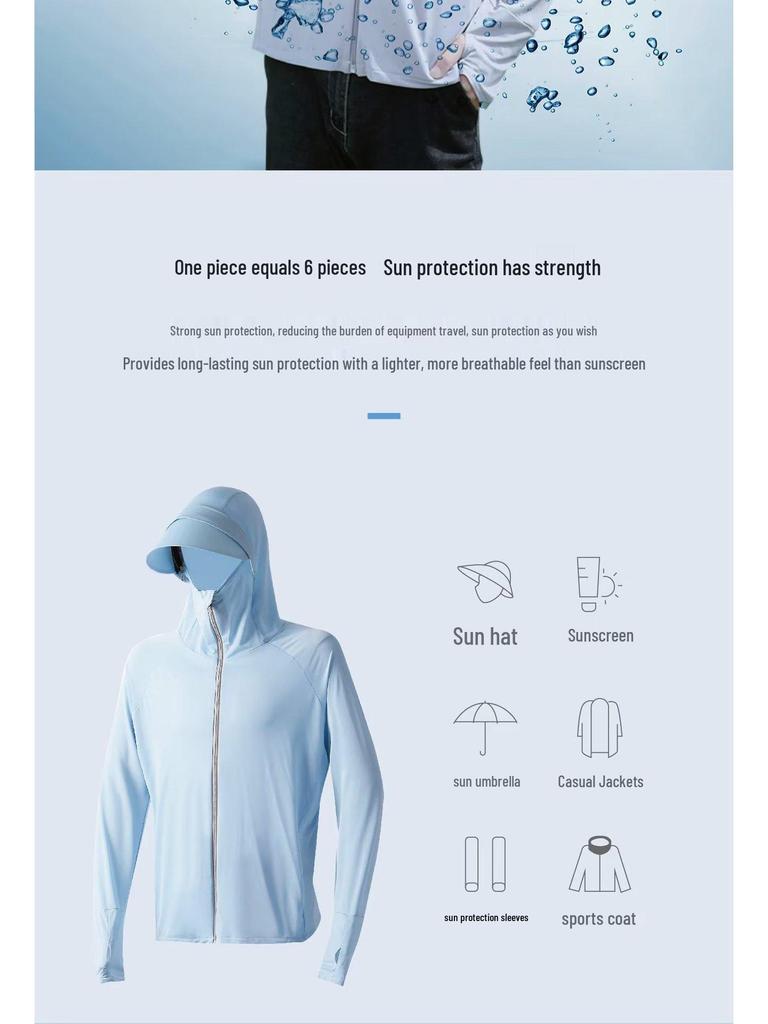 Men's Summer UV Protection Lightweight Breathable Outdoor Shirt for Fishing & Cycling