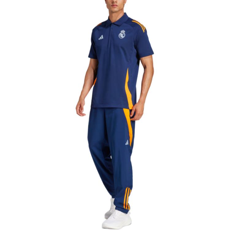Adidas Real Madrid Tiro 24 Competition Knit Moisture-Wicking Short Sleeve Polo Men Polo JE4199