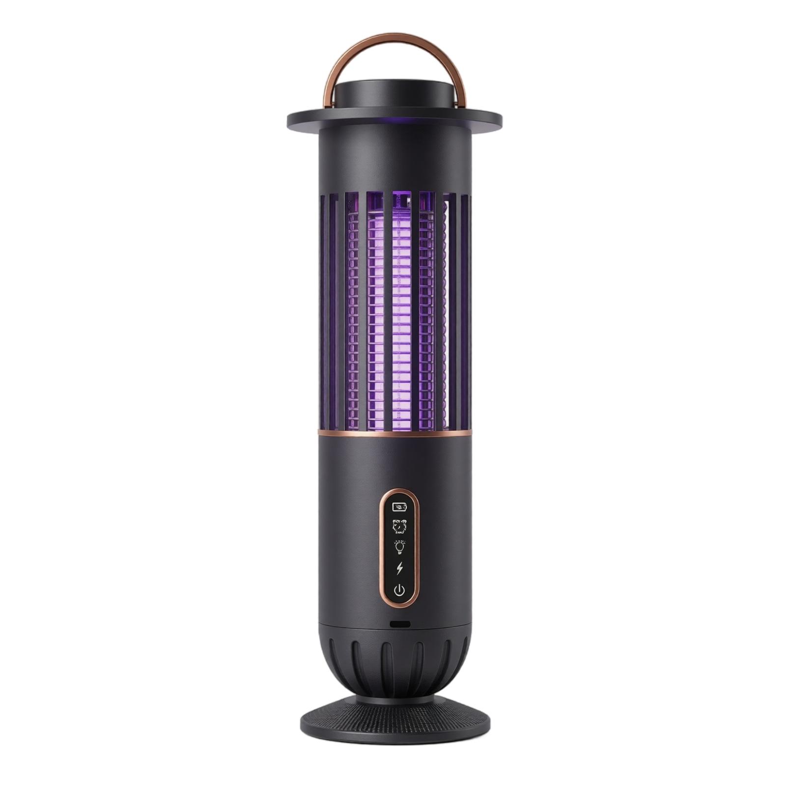 Electric Mosquito Killer Lamp Indoor Portable Mosquito Trap Insect Zapper with USB Rechargeable and Safety Design for Home and Office Use ONE SIZE чёрный