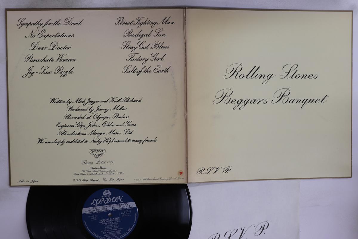 

LP Record ROLLING STONES - Beggars Banquet LAX1012 LONDON 1978 Japan Rock Used