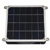 Solar Panel Powered Fan Kit 20W Monocrystalline Solar Panel Exhaust Fan Kit for Outdoor Travel Greenhouse