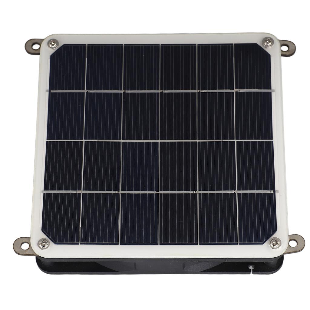 Solar Panel Powered Fan Kit 20W Monocrystalline Solar Panel Exhaust Fan Kit for Outdoor Travel Greenhouse