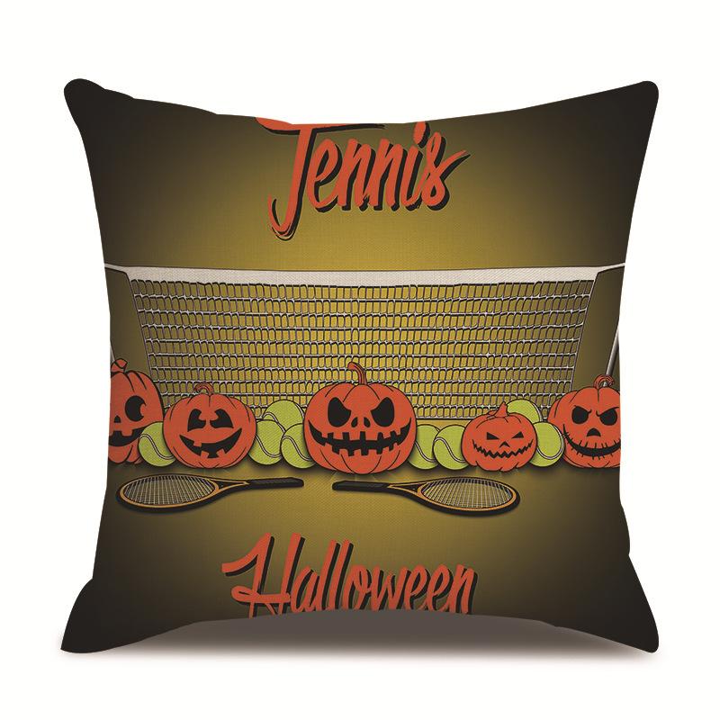 Halloween Linen Pillow Cover Printed Pillow Cover