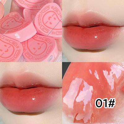 Pfirsich Lip Glaze Aqua Mirror Feuchtigkeitsspendendes Lipgloss Make-up