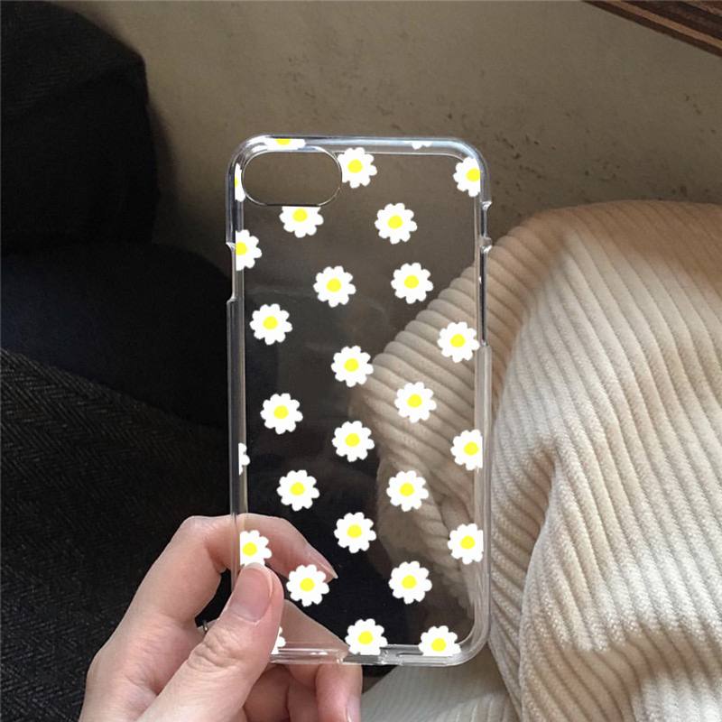 Summer flower small daisies Phone Case for iphone 13 11 12 pro XS MAX 8 7 6 6S Plus X 5S SE 2020 XR case