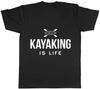Kayaking Is Life Mens Womens Ladies T-Shirt Tee