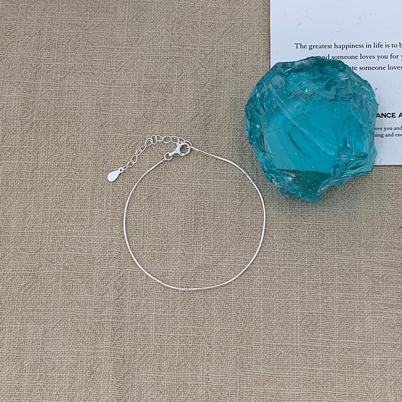 Fresh and Sweet Star-shaped Heart-shaped Blue Silver Bead Bracelet - Simple Pendant Jewelry for A Casual Look.