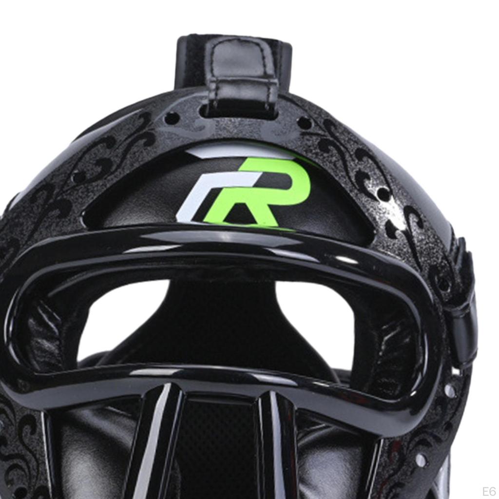 Boxing Headgear Face Cover Head Gear Thickened Padded Ventilated Protective Full Protection for