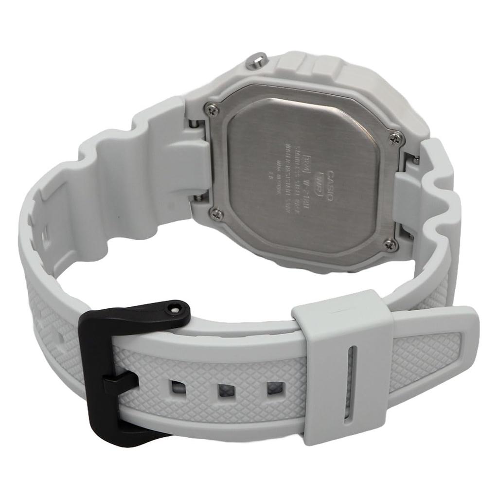 Casio Standard Digital Wristwatch for Men and Ice Inverted LCD Overseas Model W-218H-8BV Women, Gray, Display, [Used]