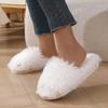 Women's 2024 Fuzzy Open-Toe Slippers – Spring & Autumn Candy Colors