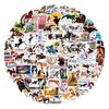 100-Piece Equestrian Graffiti Cartoon Horse Waterproof Stickers for Notebooks, Scooters, and Suitcases