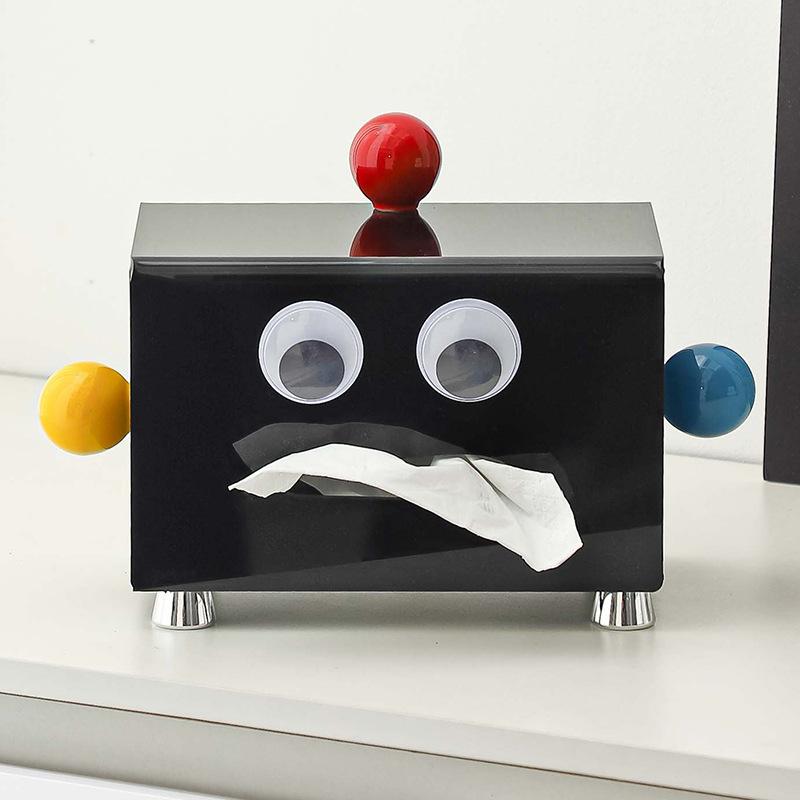 Cute Doll Tissue Box Creative Dining Table Plastic Tissue Box Kitchen Wet Wipes Tissue Dispenser Nordic Home Decoration Art