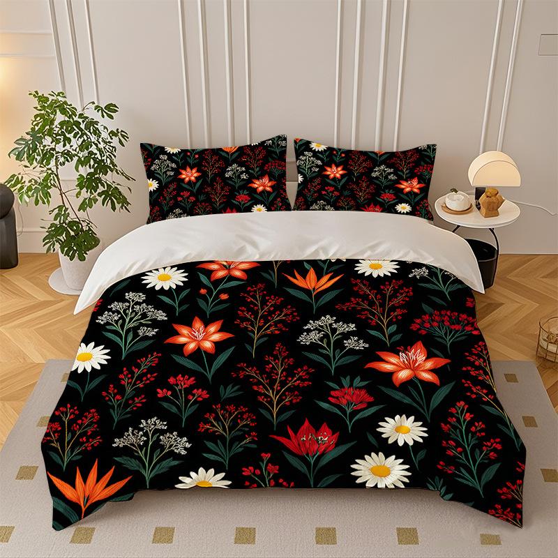 

Quilt Cover Three-Piece Quilt Cover Set 135Cm * 200cm - cover + and one