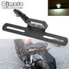 1pc 12V 1W Motorcycle Aluminum License Plate Holder Bracket Support White 3 LED Light Motorbike Scooter Number Plate Light