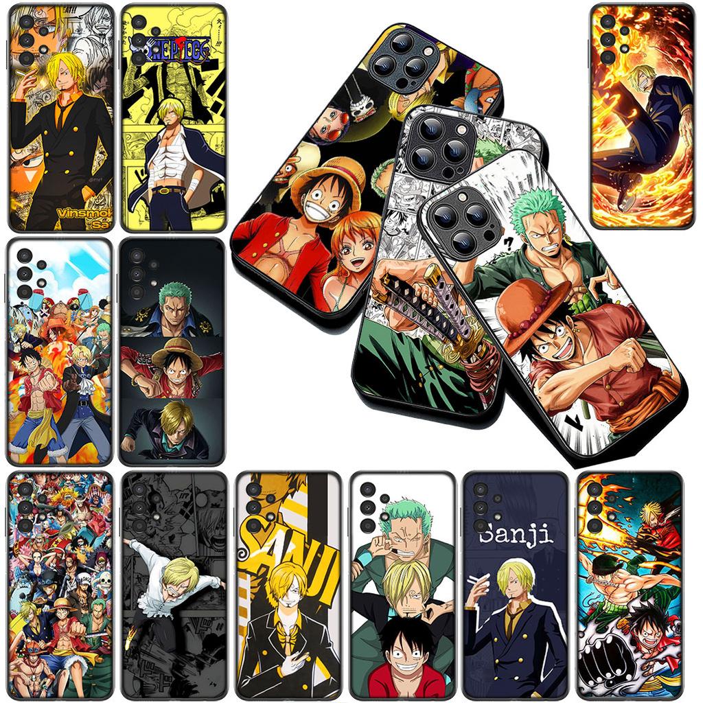 Cover for Samsung Galaxy A35 A36 A55 A26 A05 A06 A14 A50 A51 A53 A54 A12 A13 A23 Phone Case Sanji Roronoa Zoro One Piece Luffy
