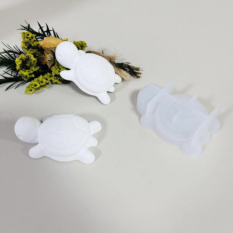 1pcs Mini Sea Turtle Plate Resin Mold 3D Silicone Epoxy Resin Casting Mould Animal Plaster Making Mold Tabletop Ornament