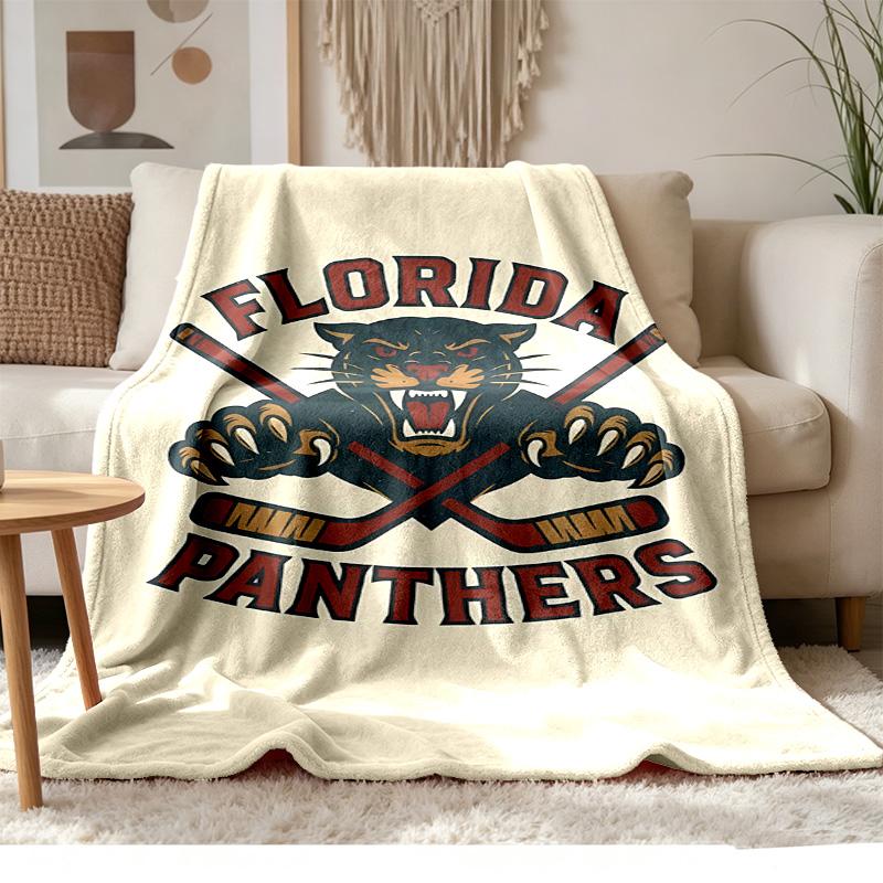 Florida Panthers Soft and comfortable flannel Suitable for sofas living rooms outdoor camping travel and also makes a great anniversary gif