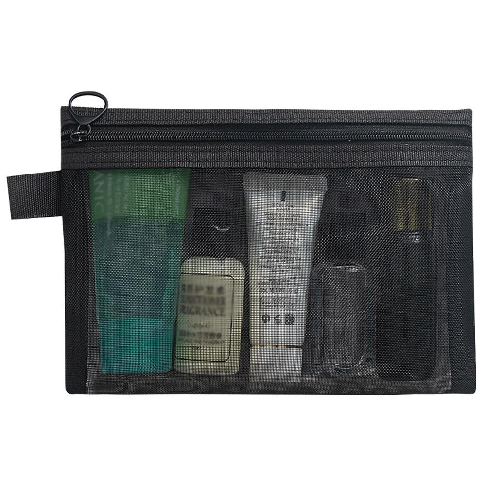 Mesh Storage Bag Fashion Toiletries Storage Bag Travel Female Portable Large Capacity Travel Cosmetics Storage Bag Accessories