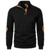 Heren Herfst Casual Retro Opstaande Kraag Sweatshirt Jas