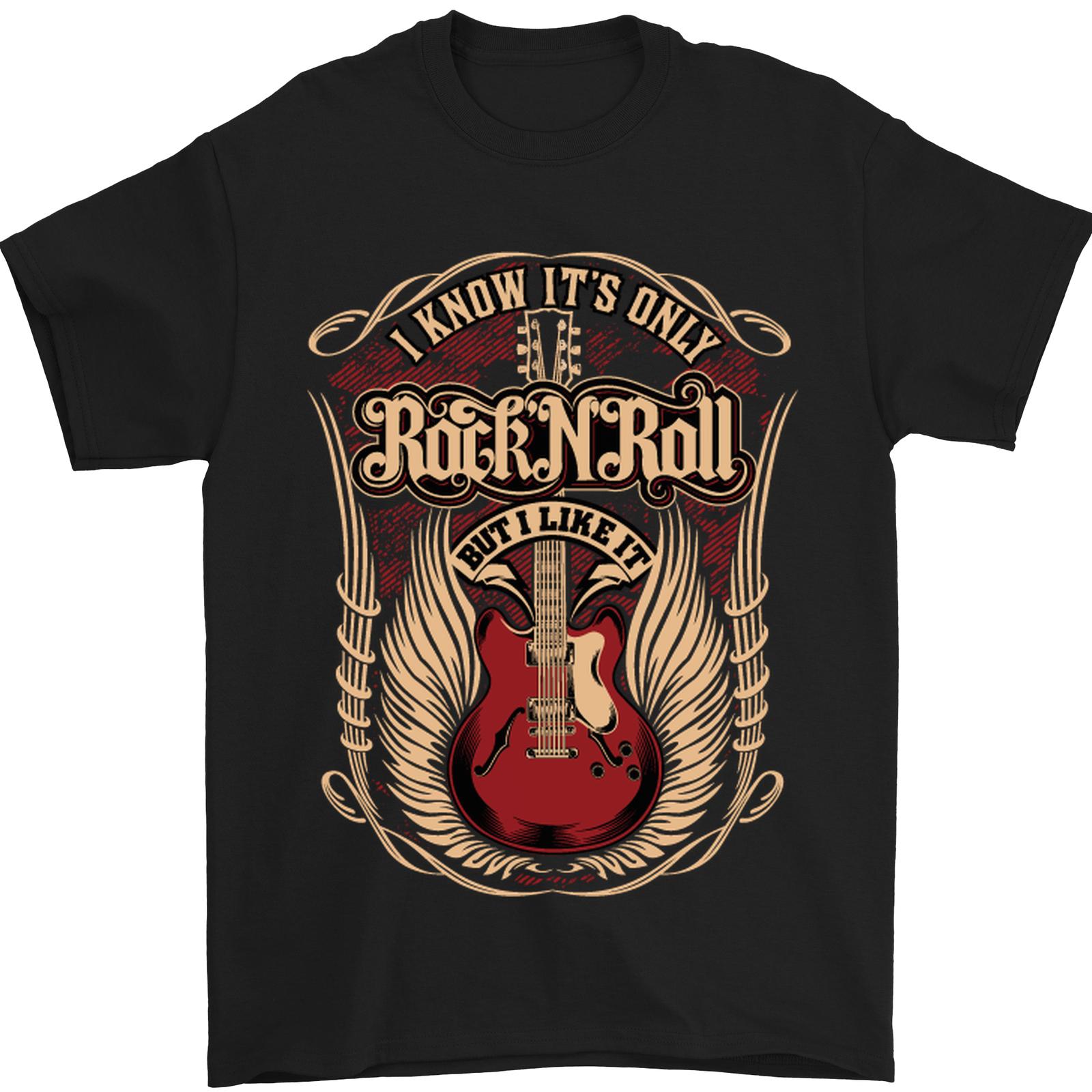 I Know It’s Only Rock ’n’ Roll Music Guitar Mens T-Shirt 100% Cotton XXXL
