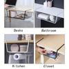 Under-Shelf Hanging Basket Organizer Metal Basket