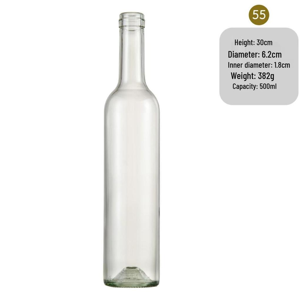 In-Stock Burgundy Green Glass Wine Bottle - Ideal for Red Wine, Liquor, Home Brewing, and Fruit Wine Storage