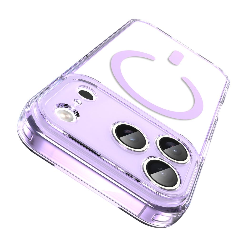 For iPhone 17 Pro Phone Case, Magnetic Shockproof Transparent Cover for iPhone 17 Pro