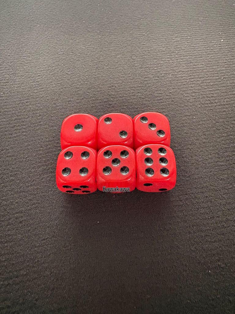 16mm Solid Color Rounded Corner Acrylic Dice - Board Game & RPG Accessory