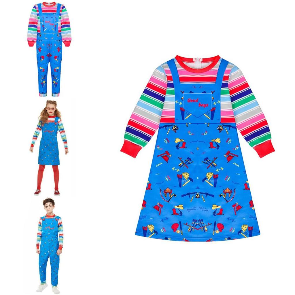 Adorable Child's Play Licensed Chucky Costume For Halloween Kids Fancy Dress