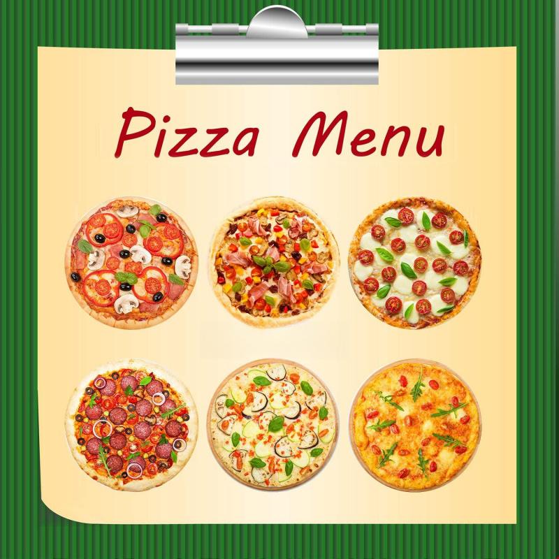 500pcs Pizza Stickers for Baking Cake Decor, DIY Food Dessert Adhesive Labels, Gift Wrapping Sealing Stickers for Envelope Bags