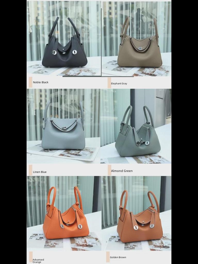 2025 Vielseitige Sommer-Arzttasche aus Lindy-Rindsleder: Damen-Schulterhandtasche aus echtem Leder