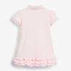New Summer Style Cotton Princess Pink Dress for Girls Short Sleeve Children's 100% Cotton Dresses Kindergarten Uniforms