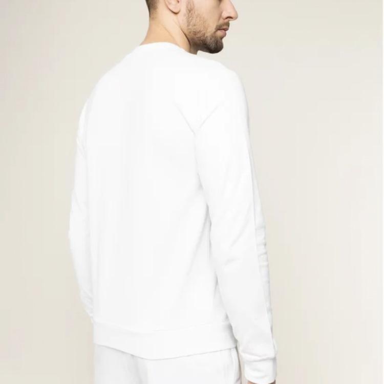 Emporio Armani Logo Letter Print Pullover Long Sleeve Sweatshirt Men sweatshirt White 3HPM60-PJ05Z-1100
