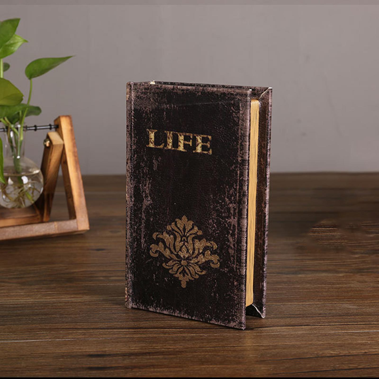 

European Style Simulation Book Storage Box for Coffee Table Home Ornaments